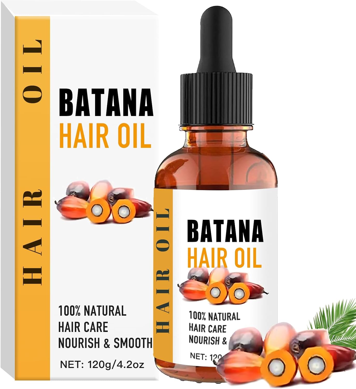 100% Pure Batana Hair Oil for Hair Care, Natural Batana Oil - OLELON