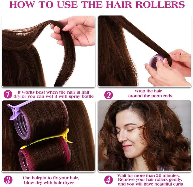 ALLBIZ Jumbo Hair Rollers Sets - OLELON