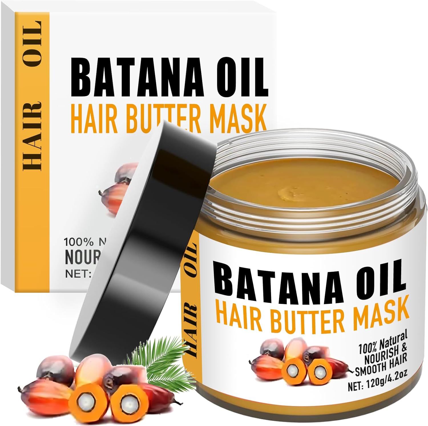 Batana Hair Mask , Nourishing Hair Care with Natural Oil from Honduras - OLELON