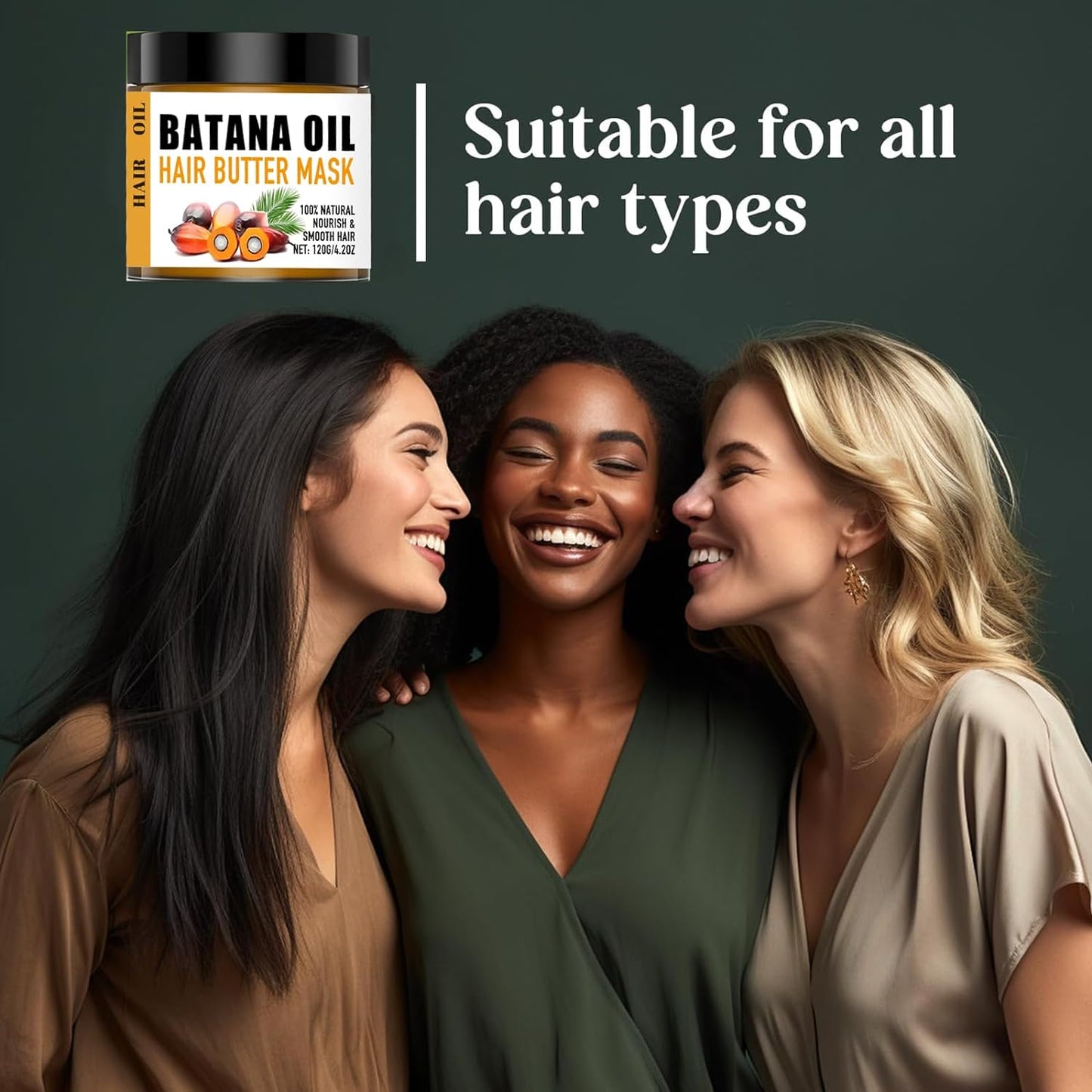 Batana Hair Mask , Nourishing Hair Care with Natural Oil from Honduras - OLELON