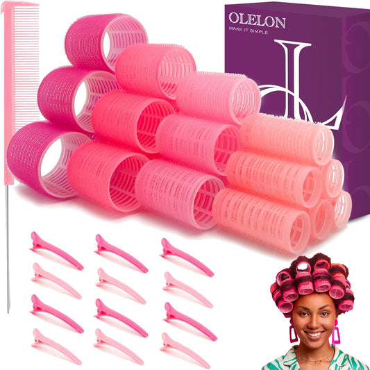 OLELON Jumbo Hair Rollers Set——38 Pcs - OLELON